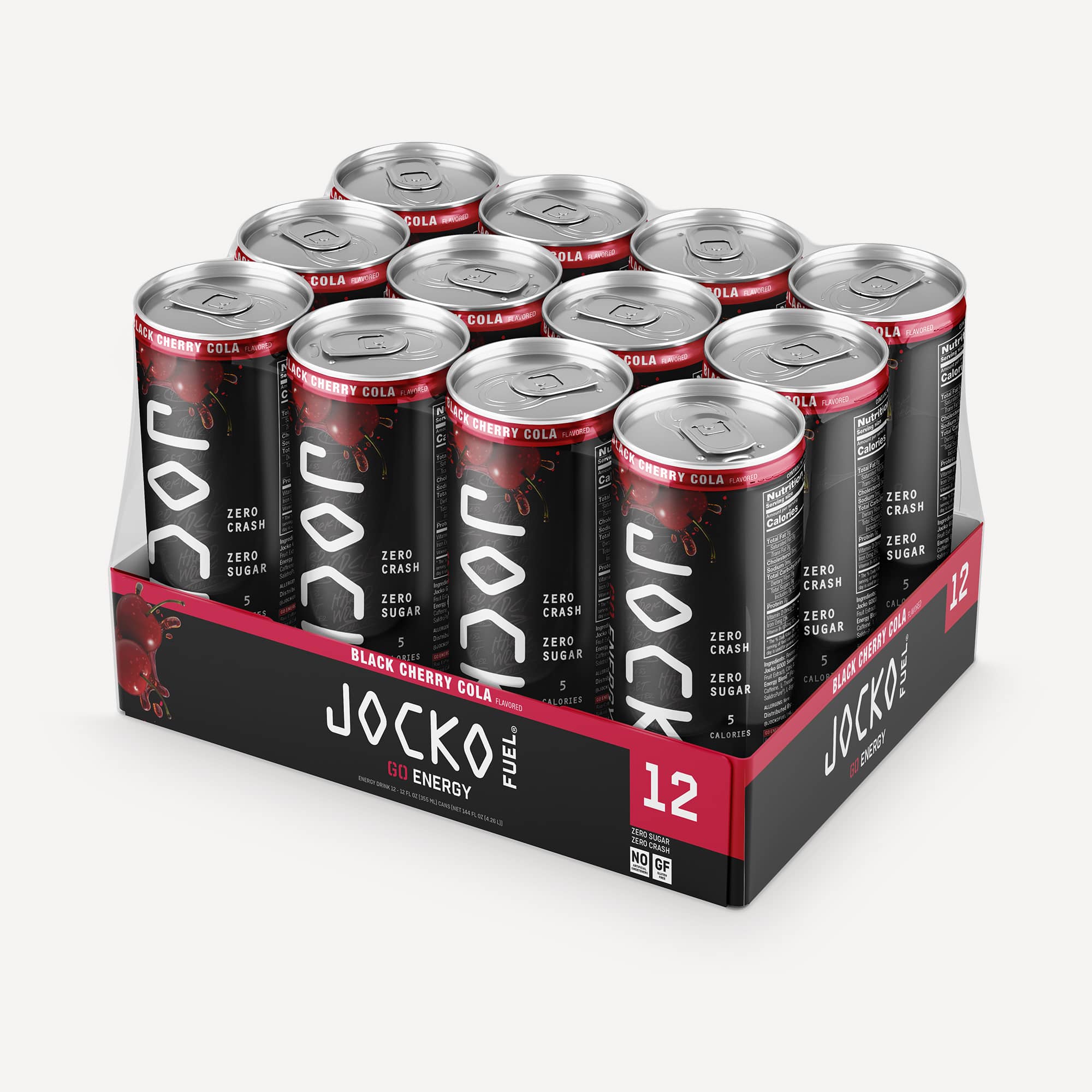 Go Energy Drinks (12pk) - Black Cherry Cola - Image 4
