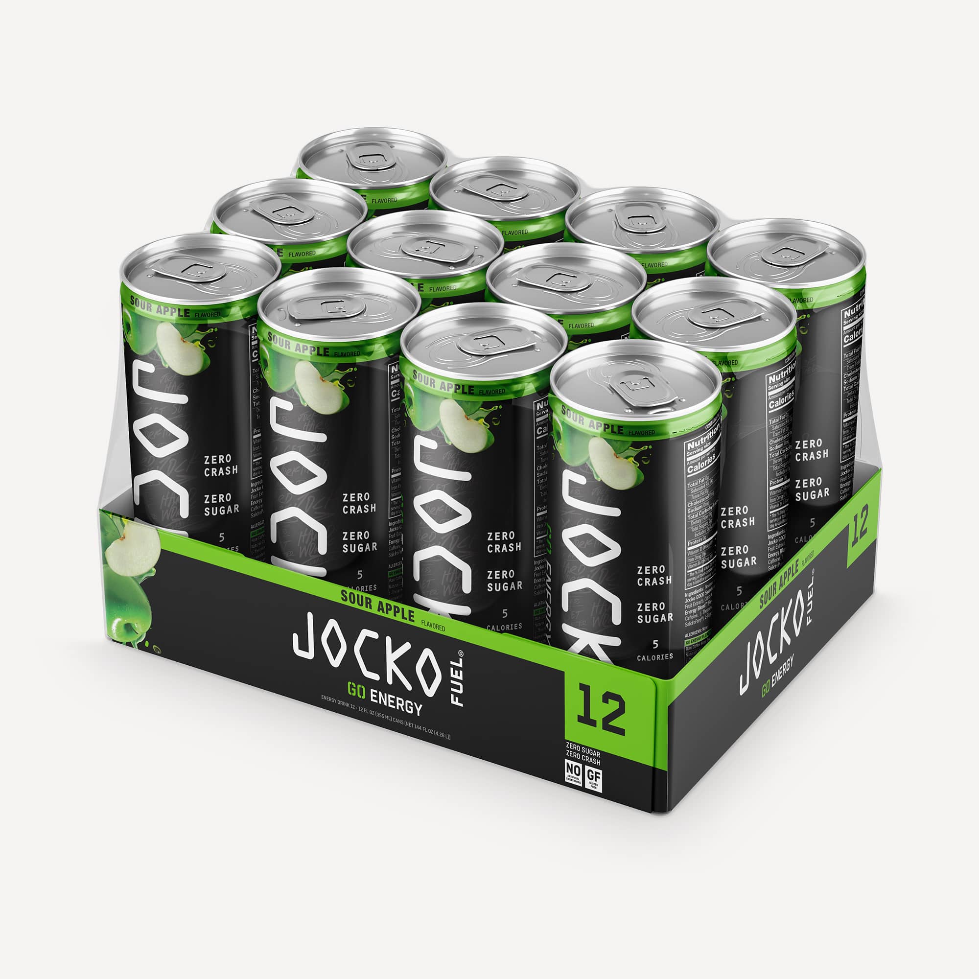 Go Energy Drinks (12pk) - Sour Apple - Image 4