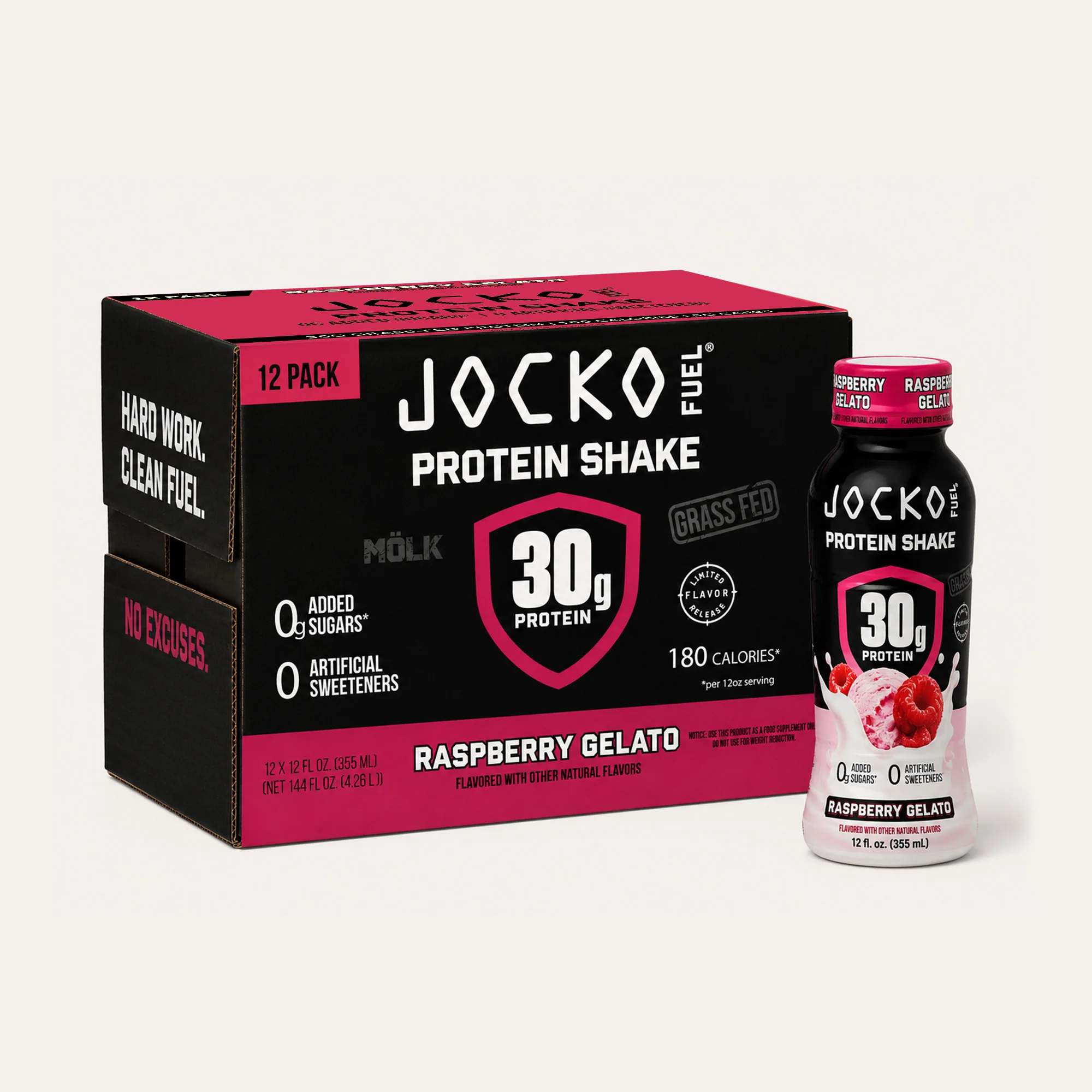 Jocko Protein Shakes - Raspberry Gelato - Image 10