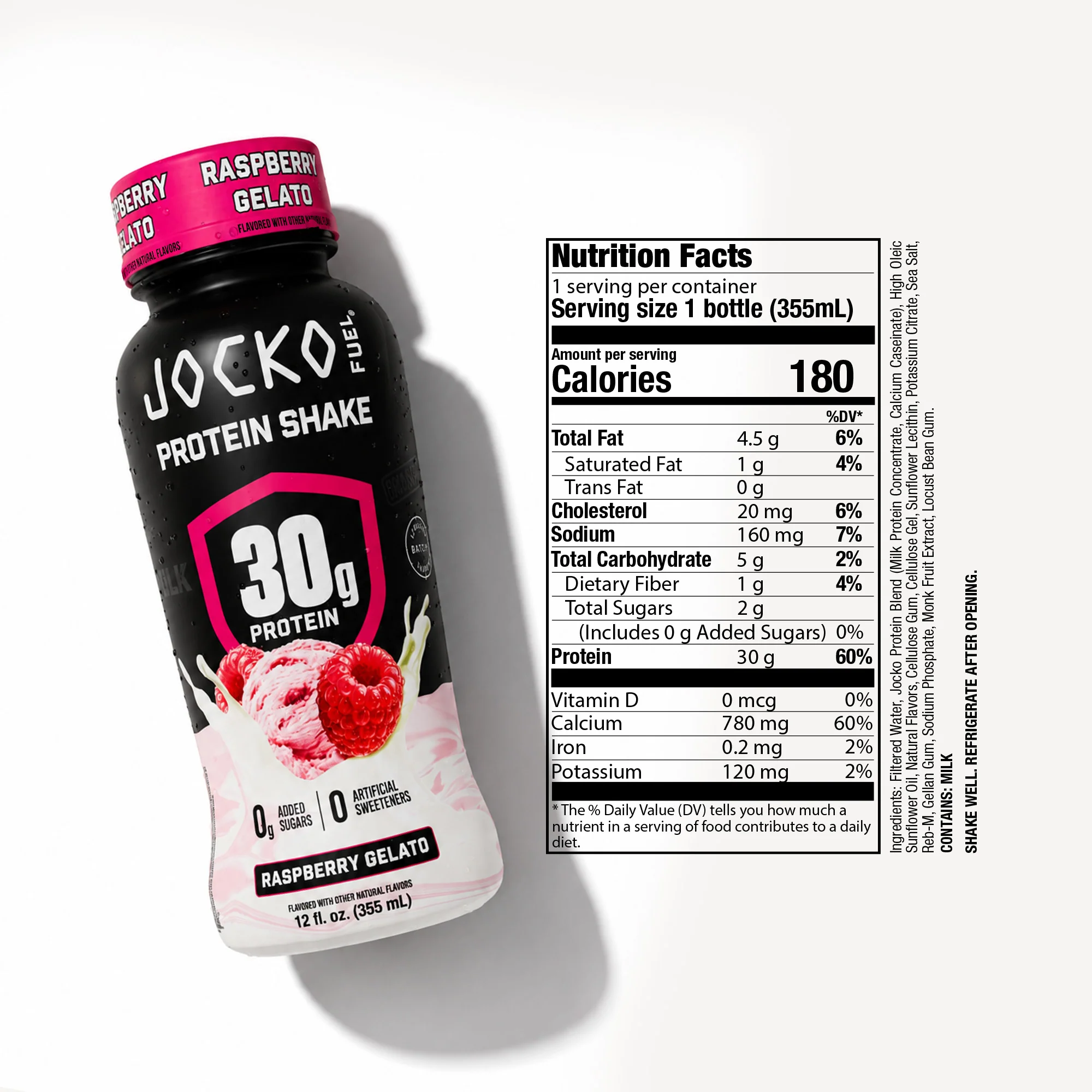 Jocko Protein Shakes - Raspberry Gelato - Image 4