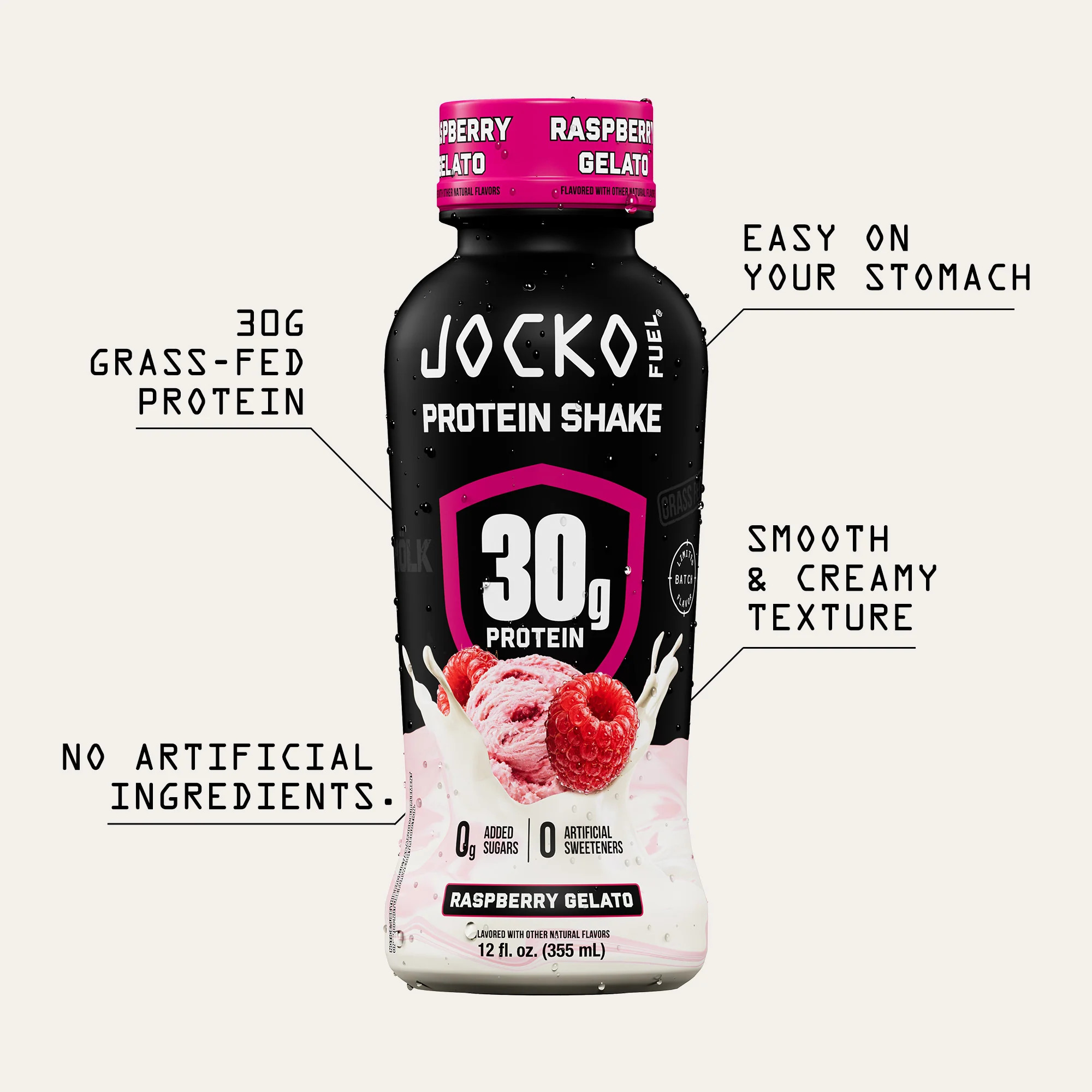 Jocko Protein Shakes - Raspberry Gelato - Image 5